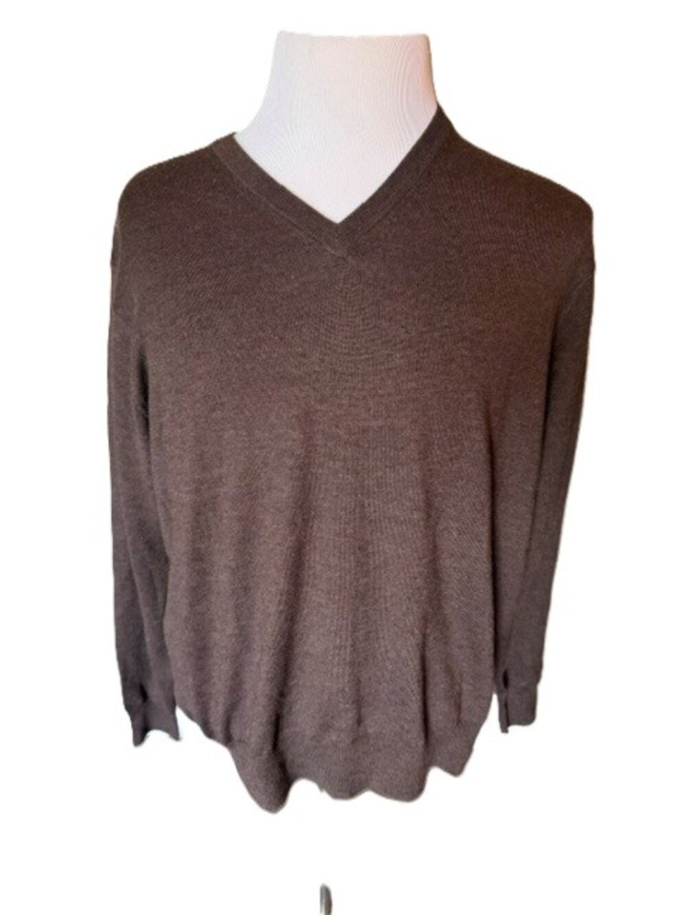 Brown Peter Millar Merino Wool Sweater